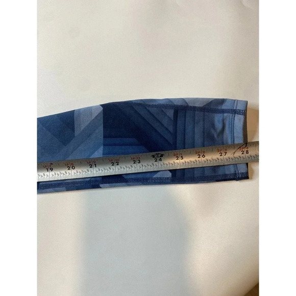 ATHLETA Blue Frost Chaturanga Legging Tight Geometric Athletic Yoga Size S - Picture 7 of 9